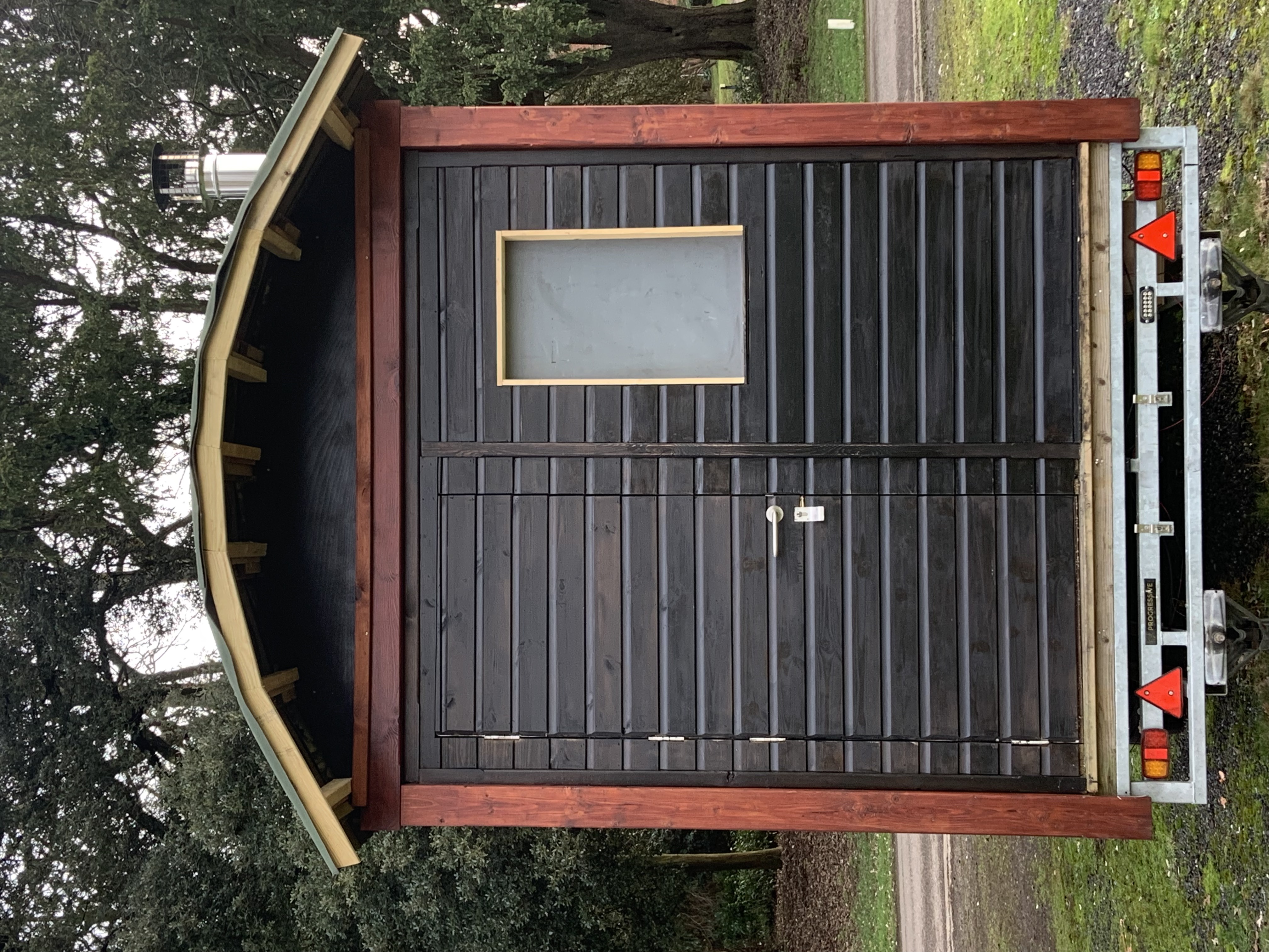 OG Sauna Co sauna ready for delivery to a suitable outdoor site